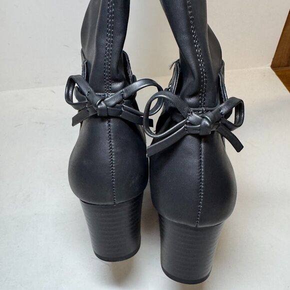 Charter Club Womens 6.5 M WC Black Smooth Zip Up Riding Boots DISPLAY GS0 - Picture 6 of 6